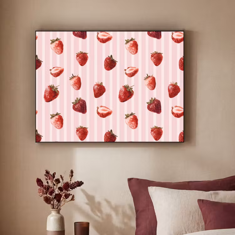Art Frame - Strepen - Aardbei - Roze — 3