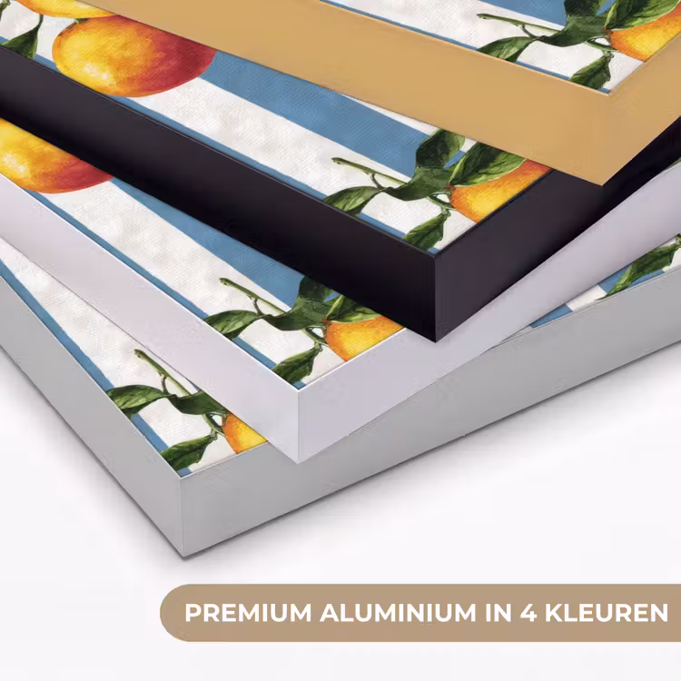 Art Frame - Strepen - Citroen - Blauw — 2
