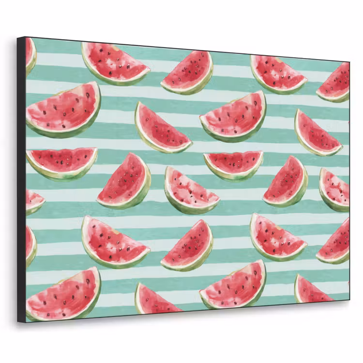 Art Frame - Watermeloen - Strepen - Groen — 1