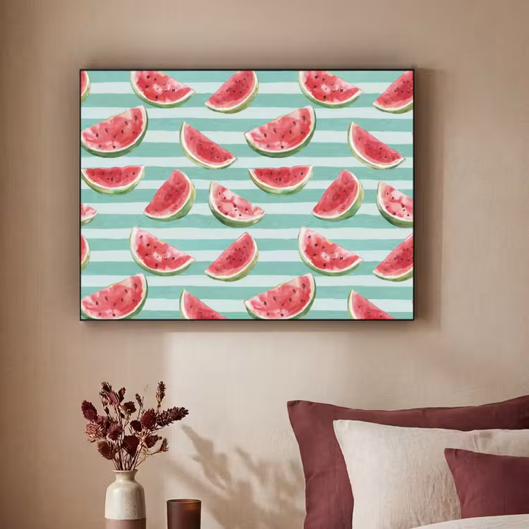 Art Frame - Watermeloen - Strepen - Groen — 3