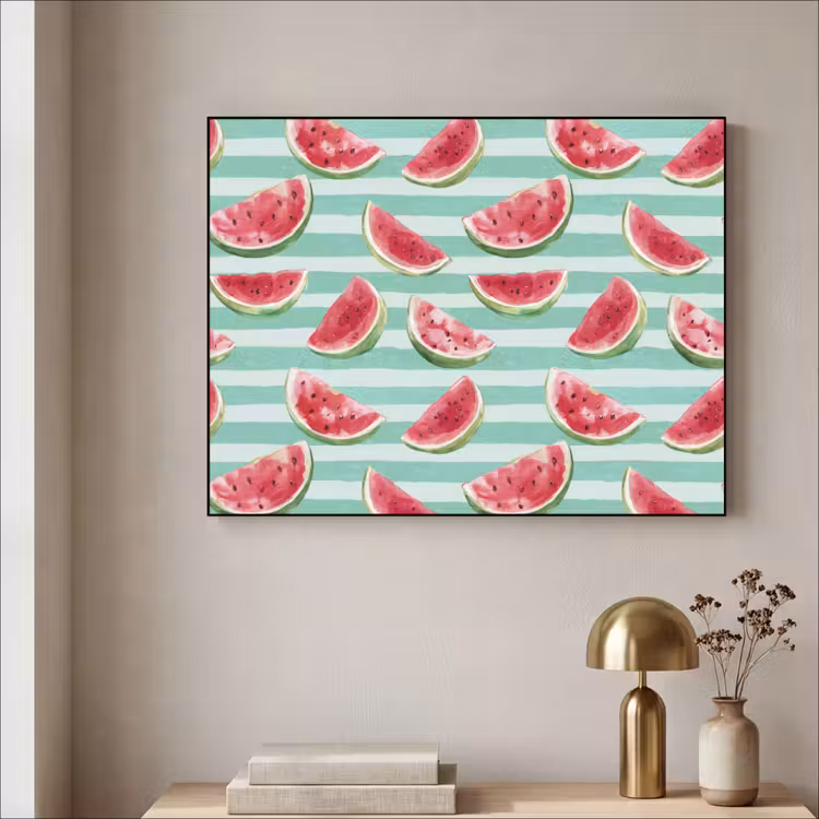 Art Frame - Watermeloen - Strepen - Groen — 5