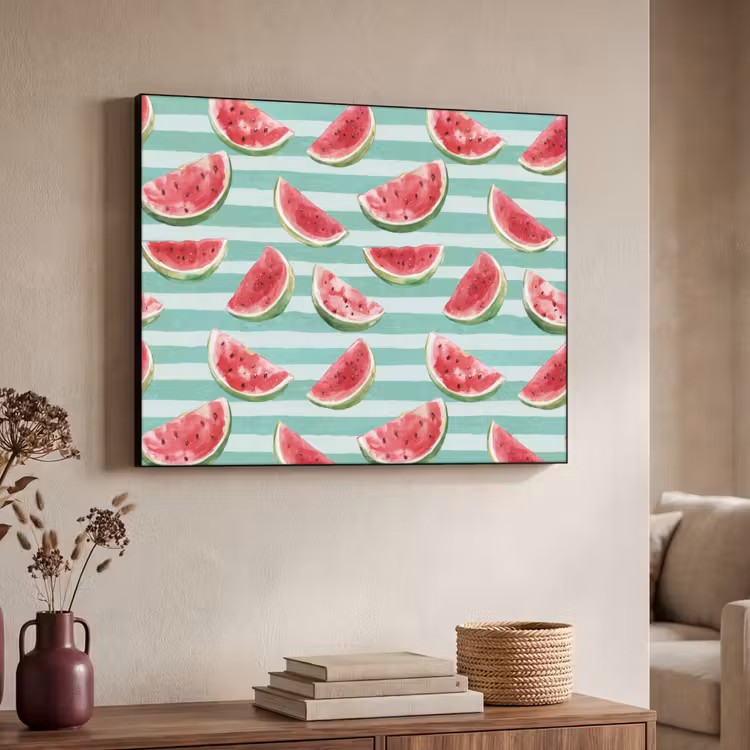 Art Frame - Watermeloen - Strepen - Groen — 7