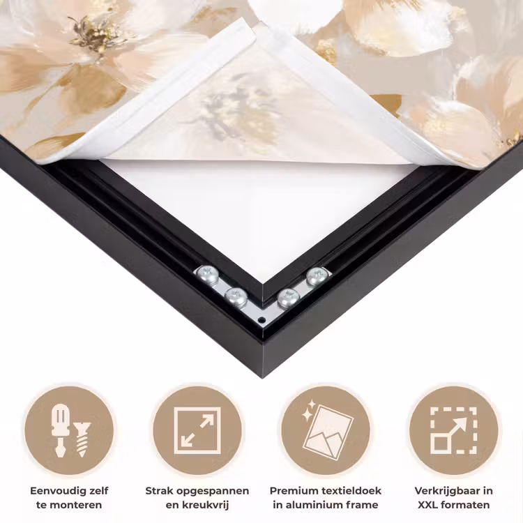 Art Frame - Bloemen - artistiek - Goud — 8
