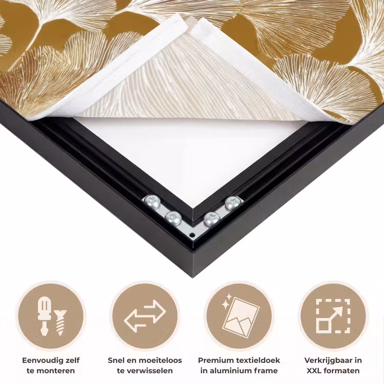 Art Frame - Ginkgo - Bladeren - Goud — 4