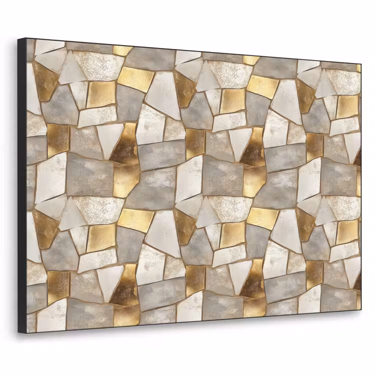 Art Frame - Mozaïek - Marmer - Goud — 1