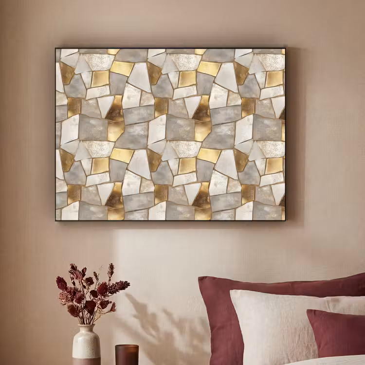 Art Frame - Mozaïek - Marmer - Goud — 3
