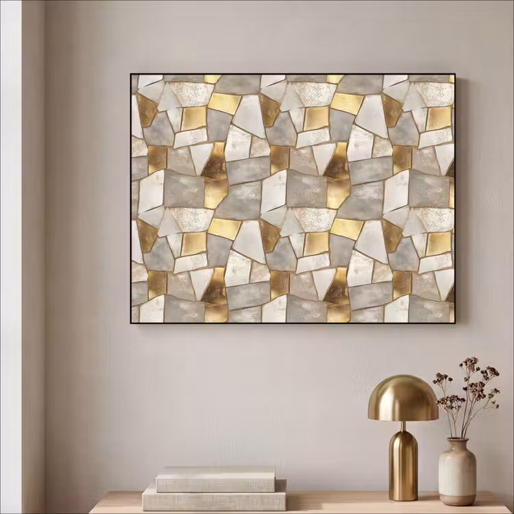 Art Frame - Mozaïek - Marmer - Goud — 5