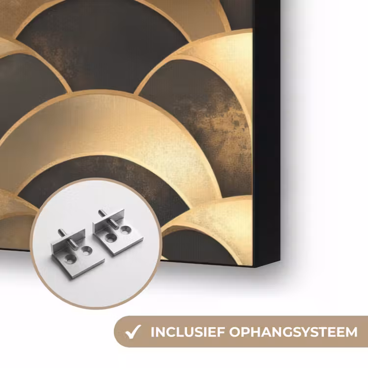 Art Frame - Schubben - Structuur - Goud — 6