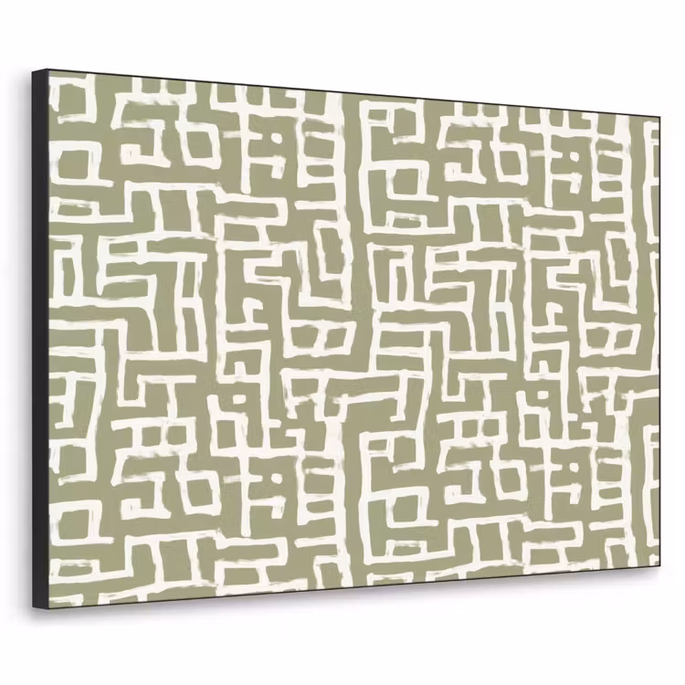 Art Frame - Grafisch - Patroon - Groen — 1