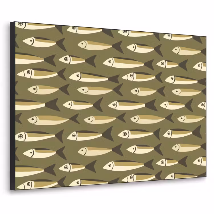 Art Frame - Vis - Patroon - Groen — 1