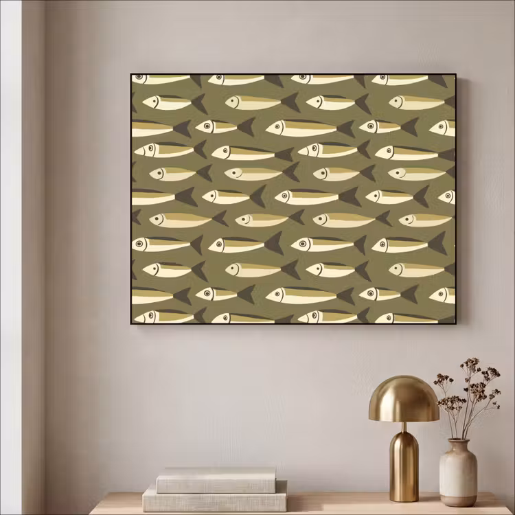 Art Frame - Vis - Patroon - Groen — 5