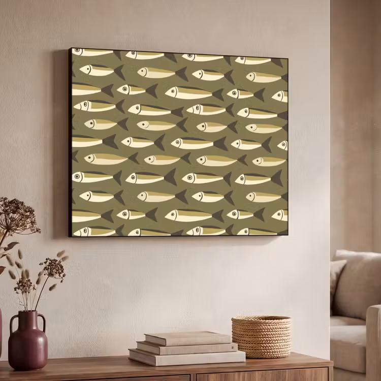 Art Frame - Vis - Patroon - Groen — 7