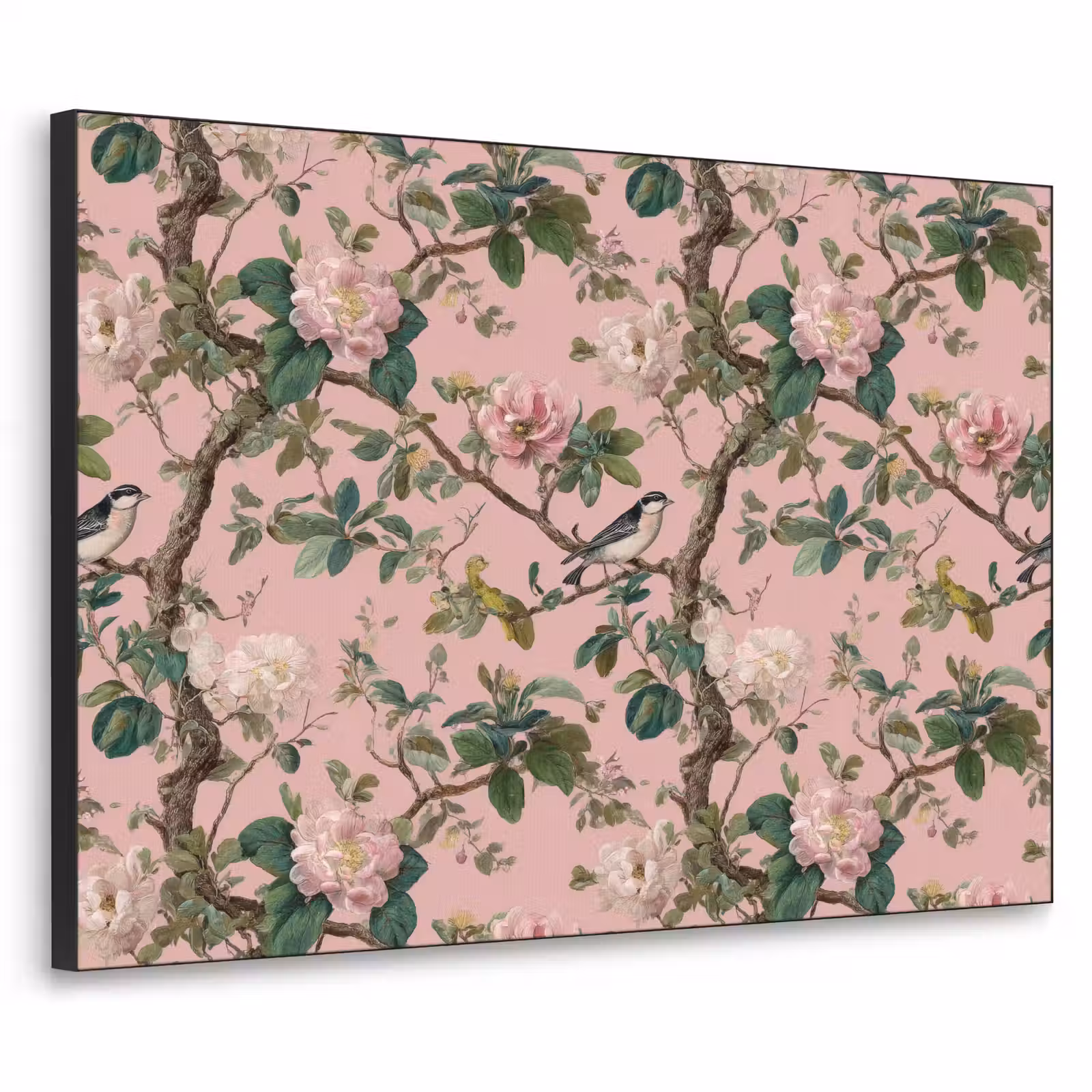 Art Frame - Pioenrozen - Botanisch - Vogel — 1