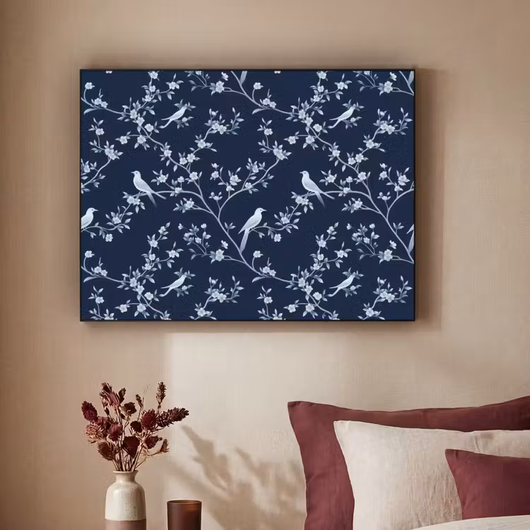 Art Frame - Grafisch - Bloesemtak - Blauw — 3