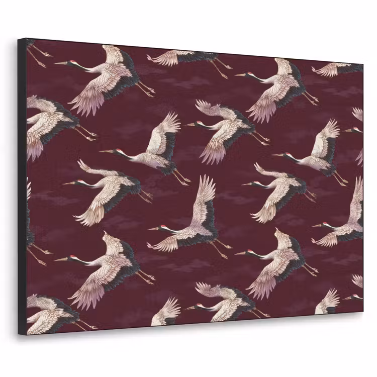 Art Frame - Kraanvogels - Klassiek - Bordeaux — 1