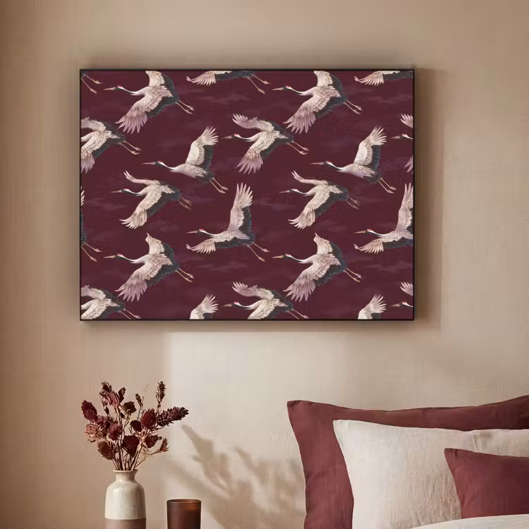 Art Frame - Kraanvogels - Klassiek - Bordeaux — 3