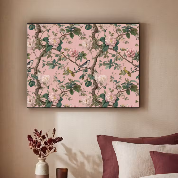 Art Frame - Pioenrozen - Botanisch - Vogel — 3