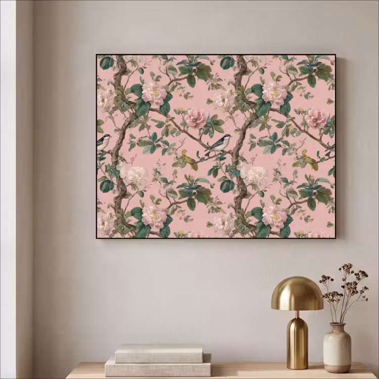 Art Frame - Pioenrozen - Botanisch - Vogel — 5