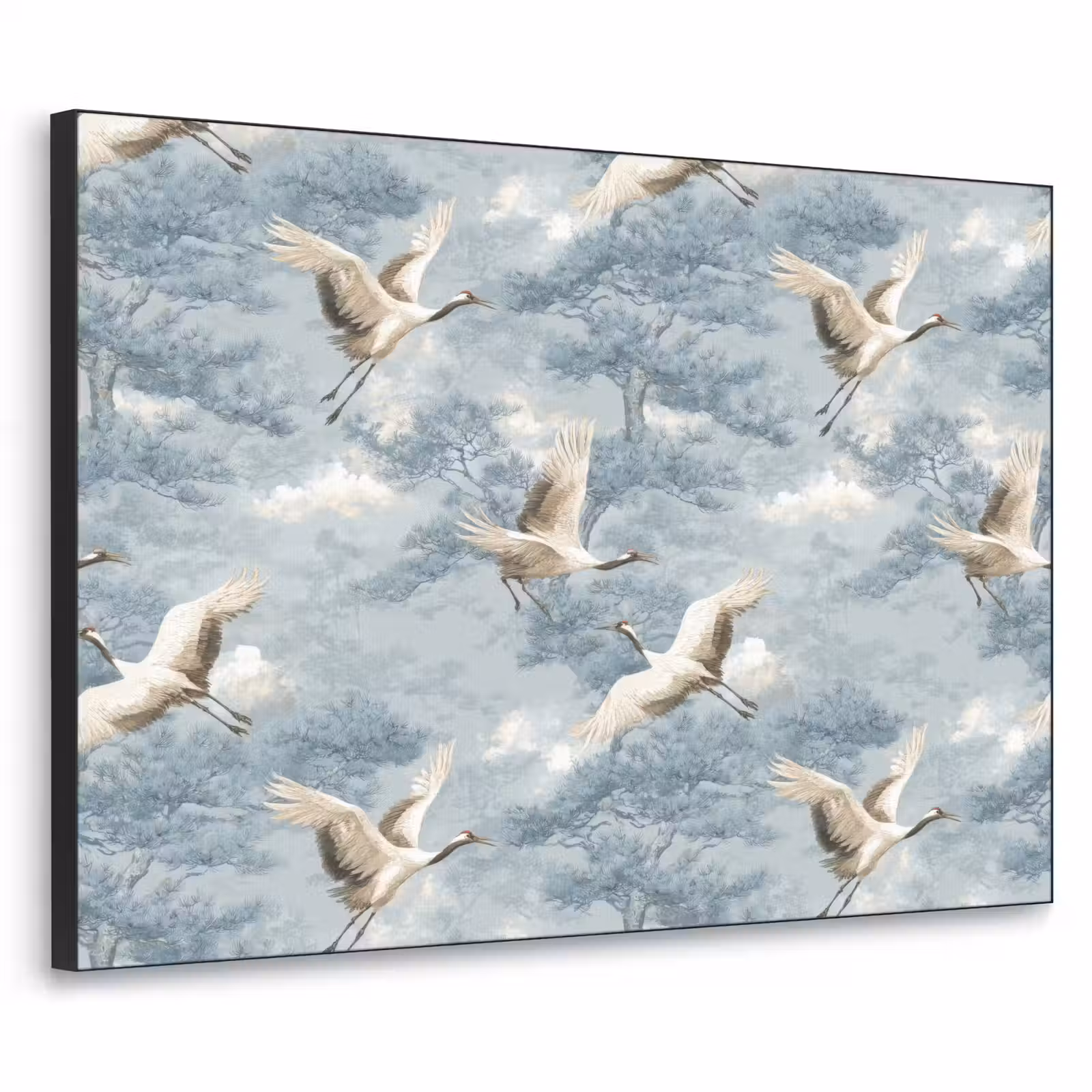Art Frame - Wolken - Kraanvogels - Blauw — 1