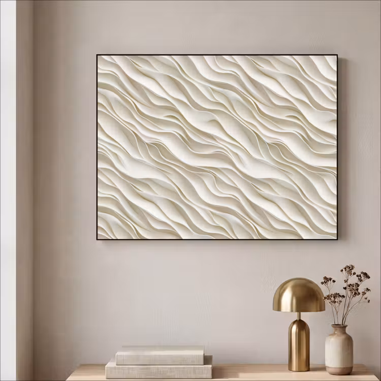 Art Frame - Golven - Wit - Minimalistisch — 5