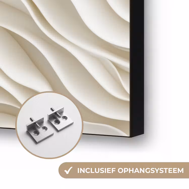 Art Frame - Golven - Wit - Minimalistisch — 6