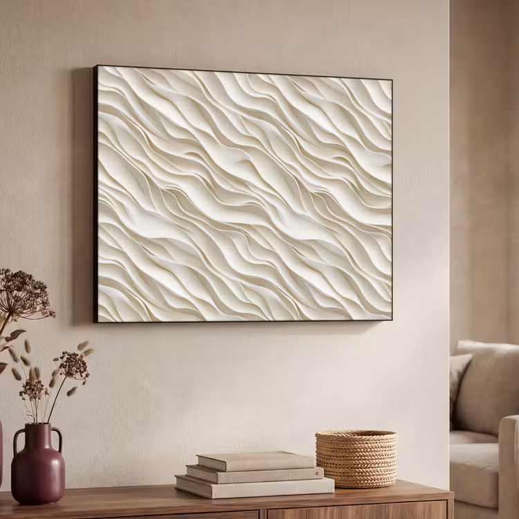 Art Frame - Golven - Wit - Minimalistisch — 7