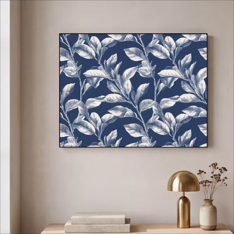 Art Frame - Botanisch - Patroon - Blauw — 5