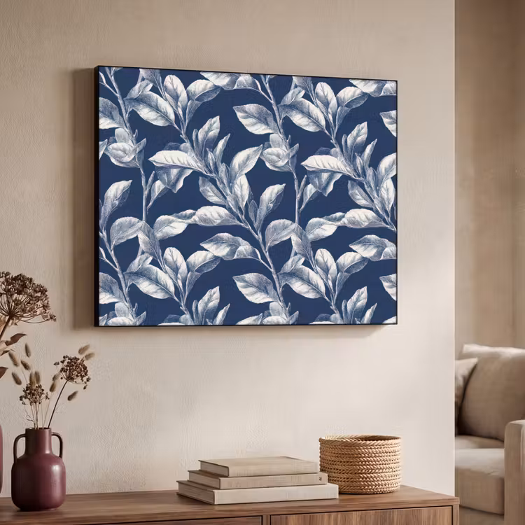 Art Frame - Botanisch - Patroon - Blauw — 7