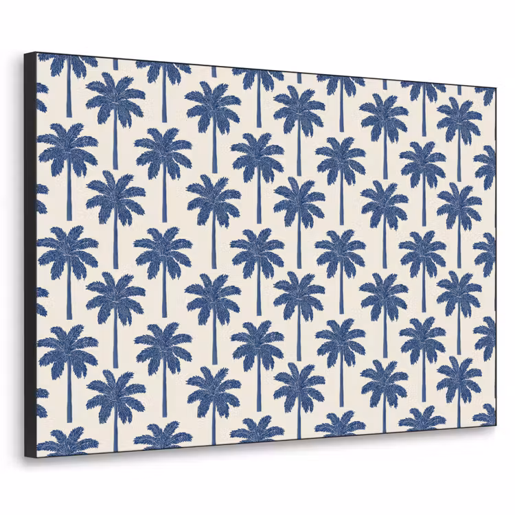 Art Frame - Symmetrisch - Palm - Blauw — 1