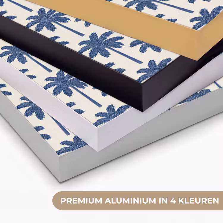 Art Frame - Symmetrisch - Palm - Blauw — 2