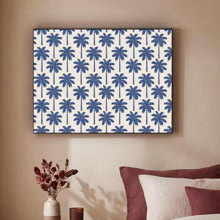 Art Frame - Symmetrisch - Palm - Blauw — 3