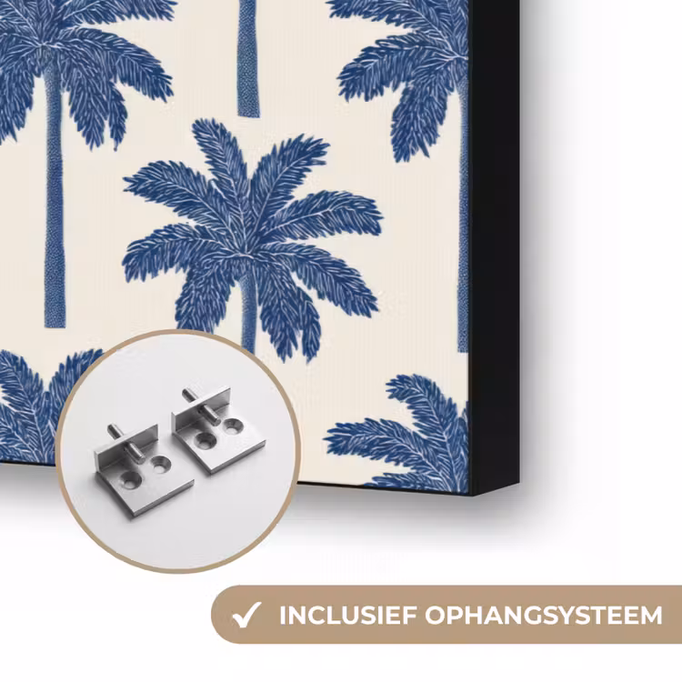 Art Frame - Symmetrisch - Palm - Blauw — 6
