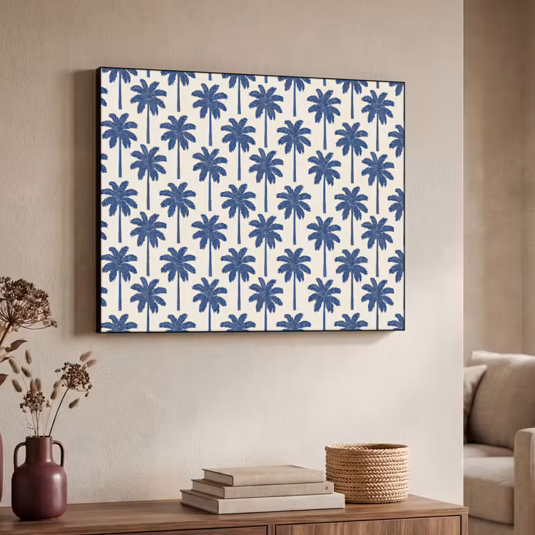 Art Frame - Symmetrisch - Palm - Blauw — 7