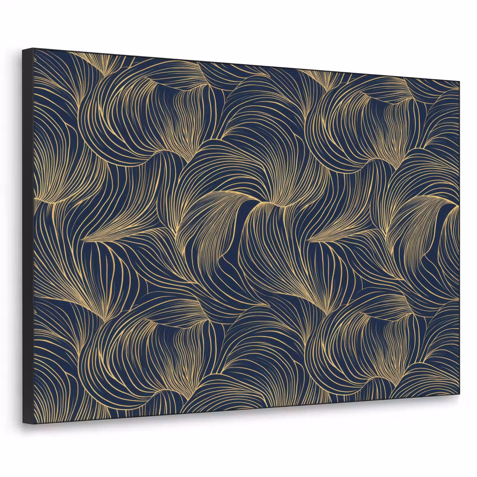 Art Frame - Abstract - Lijnen - Blauw - Goud — 1