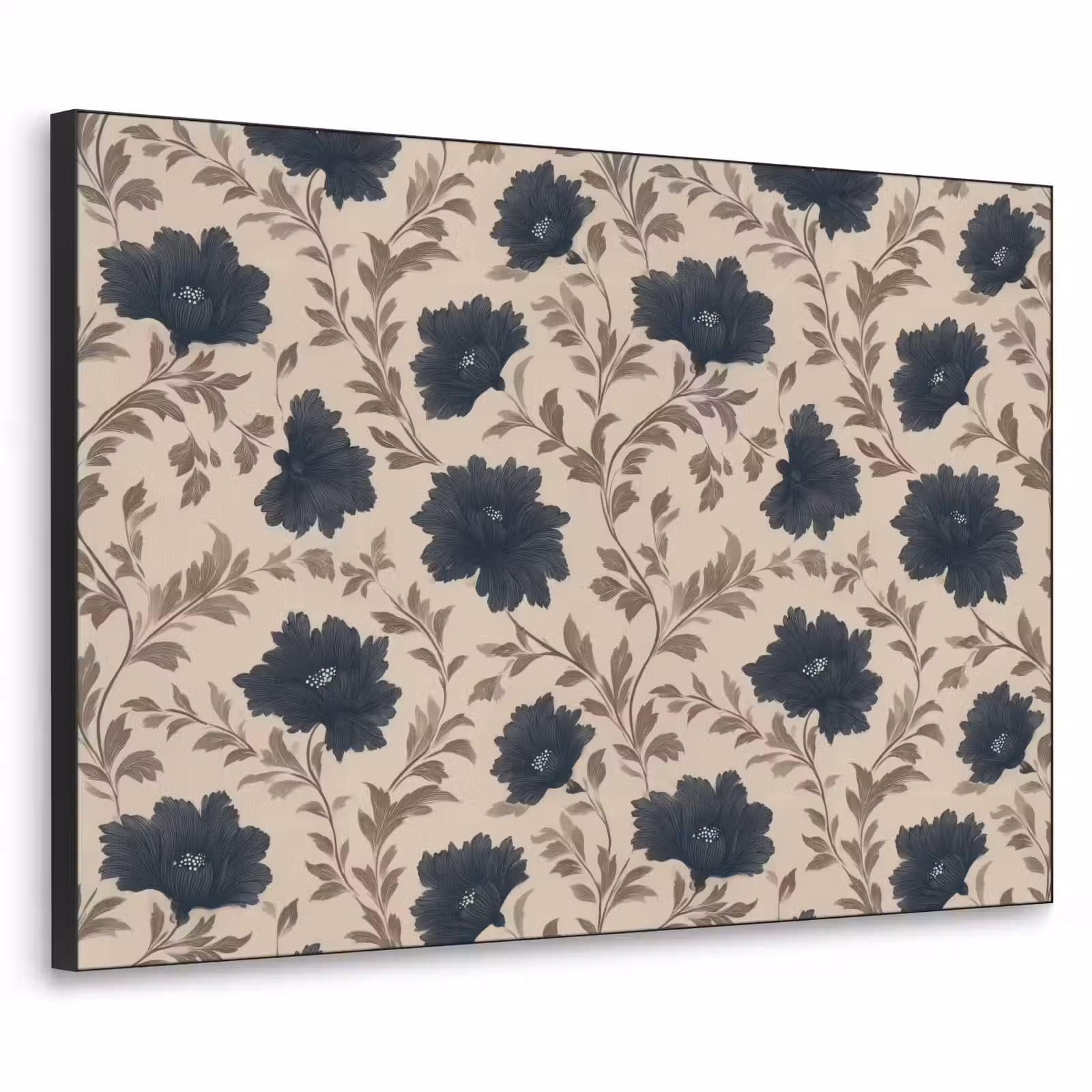 Art Frame - Motief - Bloemen - Zwart - Beige — 1