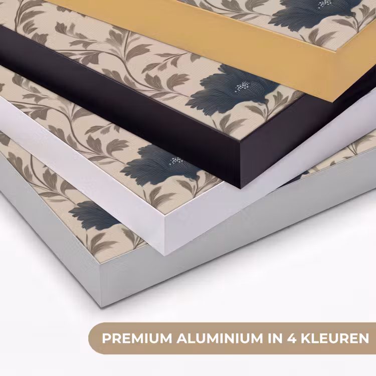 Art Frame - Motief - Bloemen - Zwart - Beige — 2