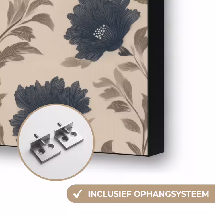 Art Frame - Motief - Bloemen - Zwart - Beige — 6