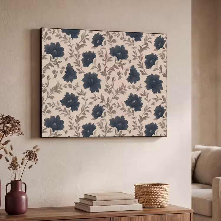 Art Frame - Motief - Bloemen - Zwart - Beige — 7