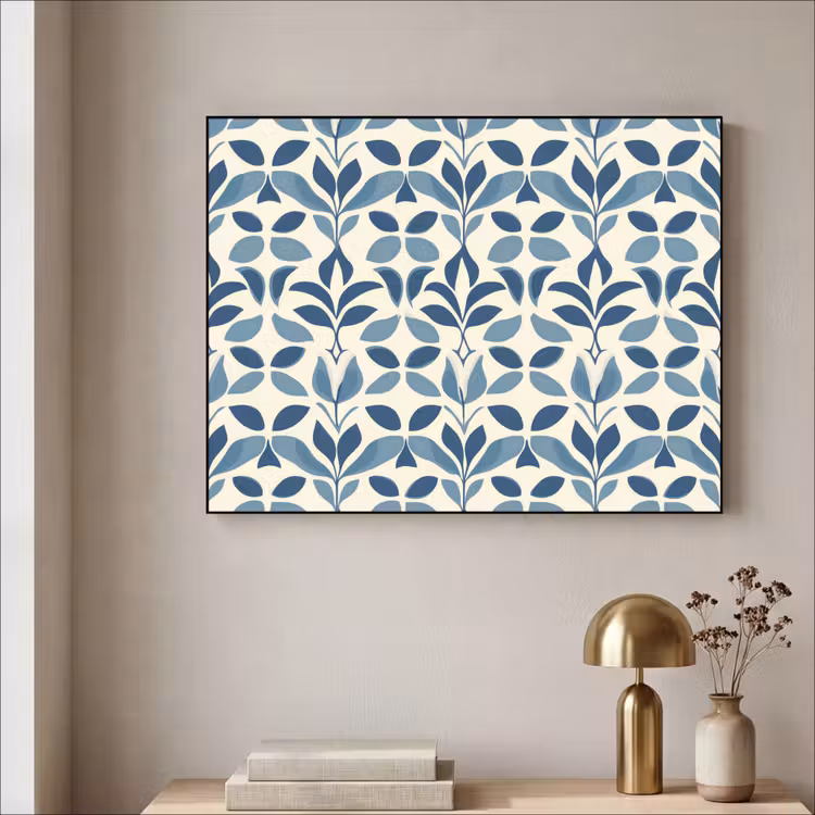 Art Frame - Flora - Modern - Blauw — 5