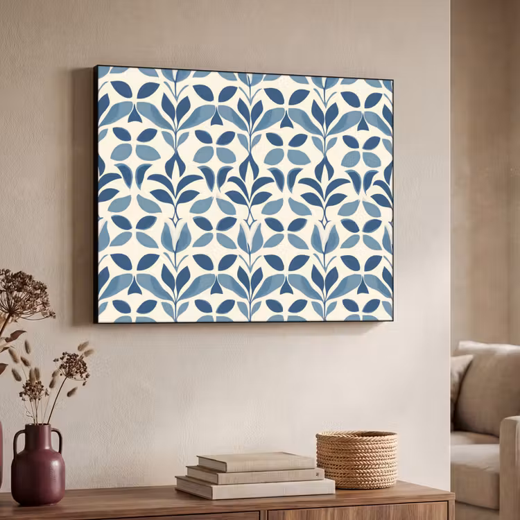 Art Frame - Flora - Modern - Blauw — 7