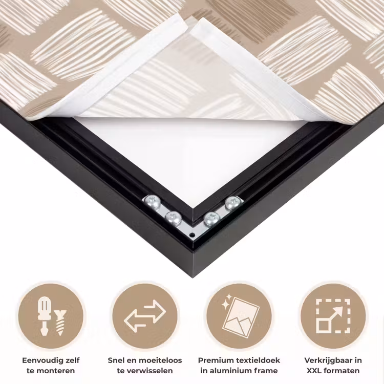 Art Frame - Blok - Patroon - Bruin — 4