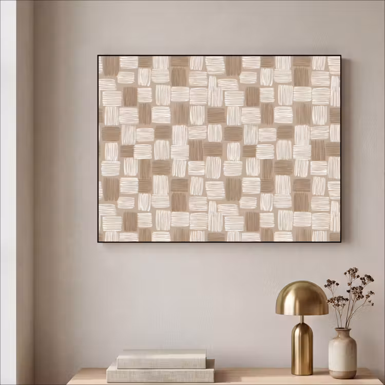 Art Frame - Blok - Patroon - Bruin — 5