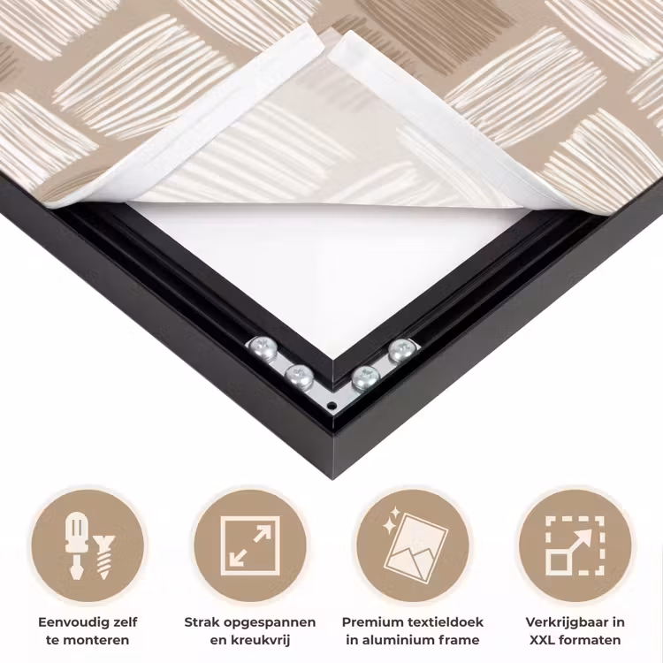 Art Frame - Blok - Patroon - Bruin — 8