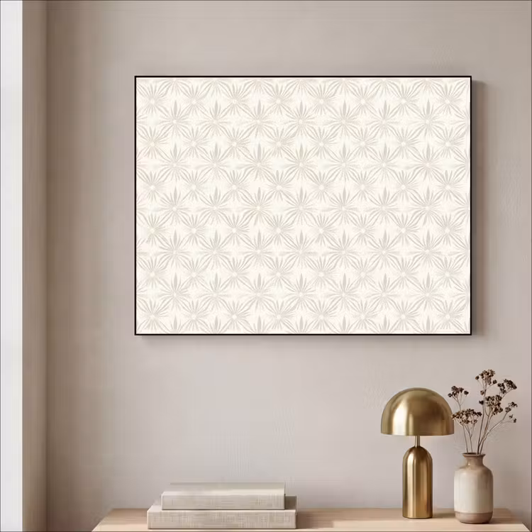 Art Frame - Patroon - Bloemen - Beige — 5