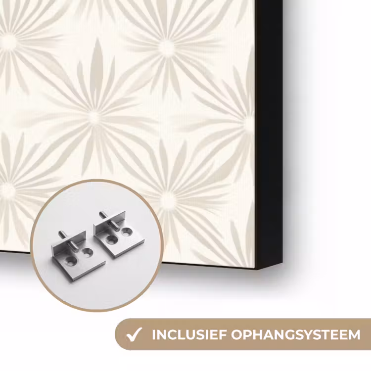 Art Frame - Patroon - Bloemen - Beige — 6