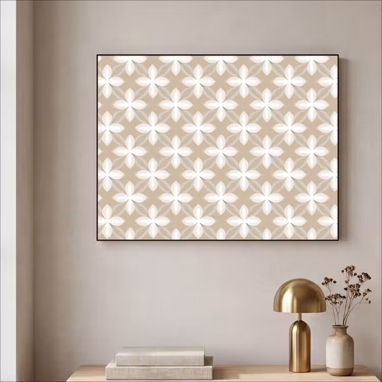 Art Frame - Patroon - Symmetrisch - Beige — 5
