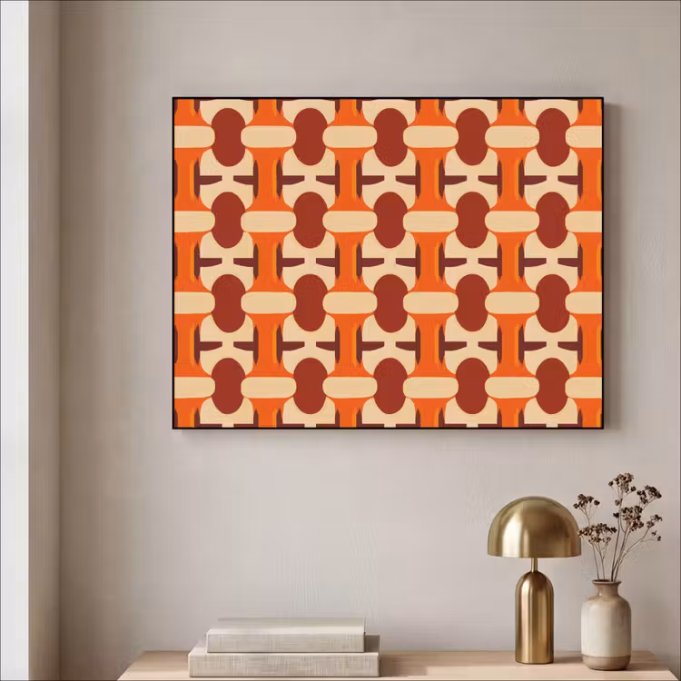 Art Frame - Geometrisch - Retro - Oranje — 5