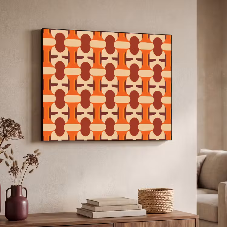 Art Frame - Geometrisch - Retro - Oranje — 7