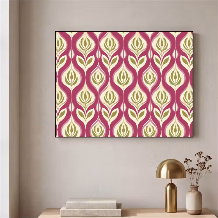 Art Frame - Retro - Floraal - Paars — 5