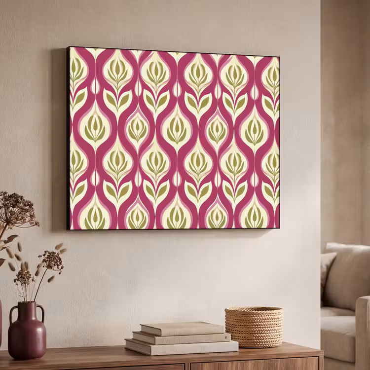 Art Frame - Retro - Floraal - Paars — 7